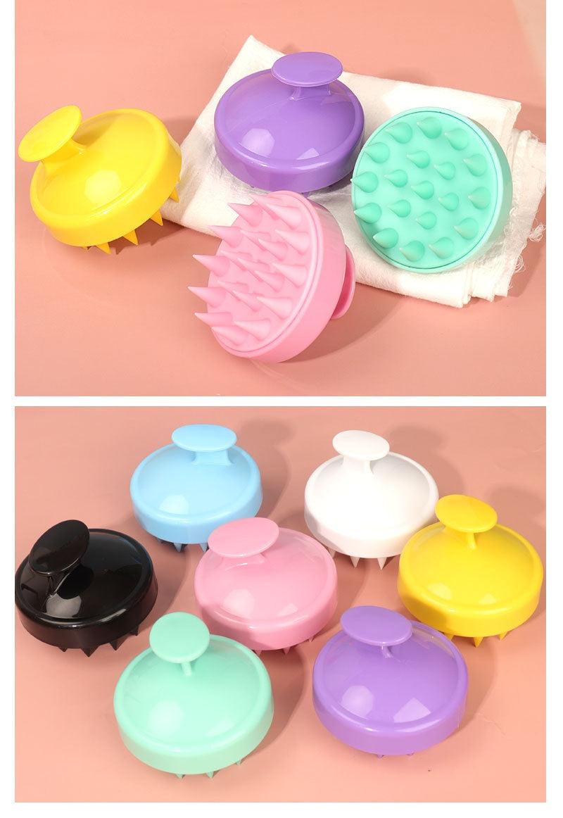 Silicone Shampoo Brush Scalp Meridian Massage Brush Hair Washing Artifact Anti-dandruf And Relieve Itching Home Hair Salon Adult Head Scratching Tool