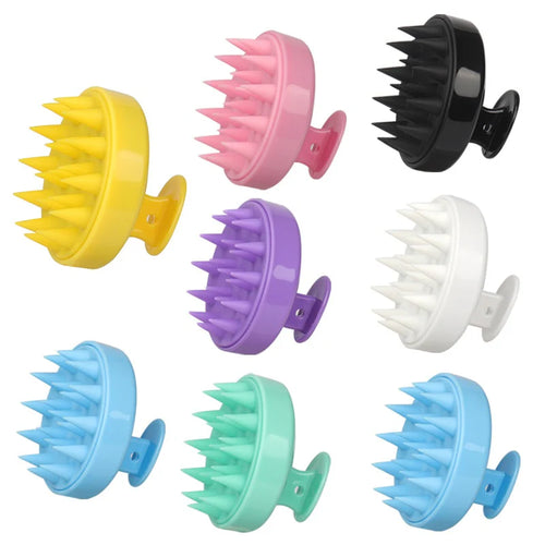 Silicone Shampoo Brush Scalp Meridian Massage Brush Hair Washing Artifact Anti-dandruf And Relieve Itching Home Hair Salon Adult Head Scratching Tool